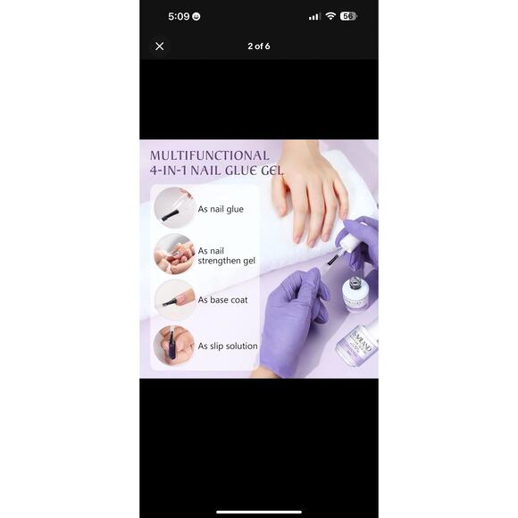 4-In-1 Nail Glue Gel Professional Nail System - Picture 3 of 6